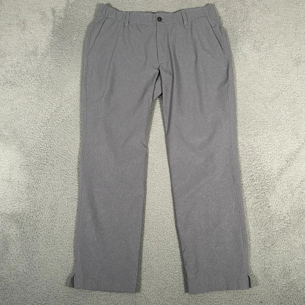 Under Armour Pants Mens 36x30 (Fits 34) Gray Showdown Golf Performance Vented